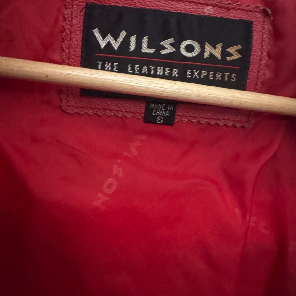 Red Leather Jacket - Picture 5 of 6